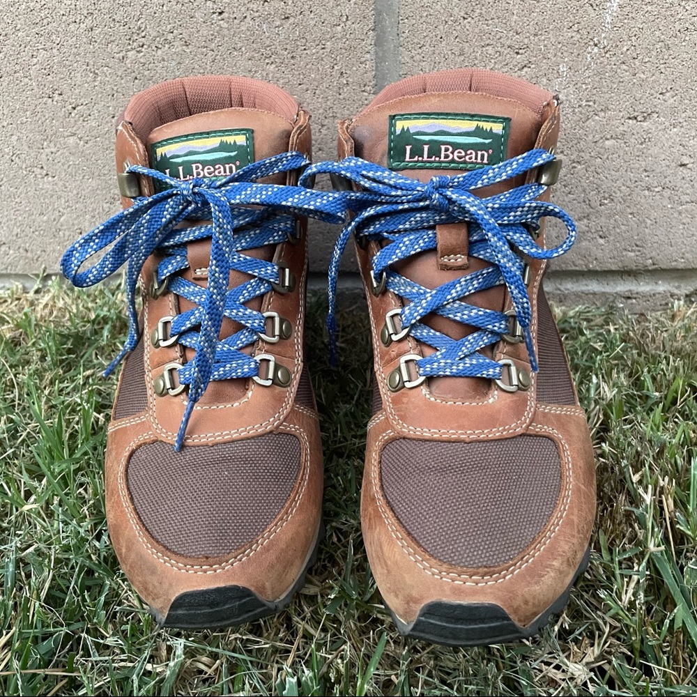 L.L. Bean Katahdin Hiking Boots, Leather Mesh Waterproof